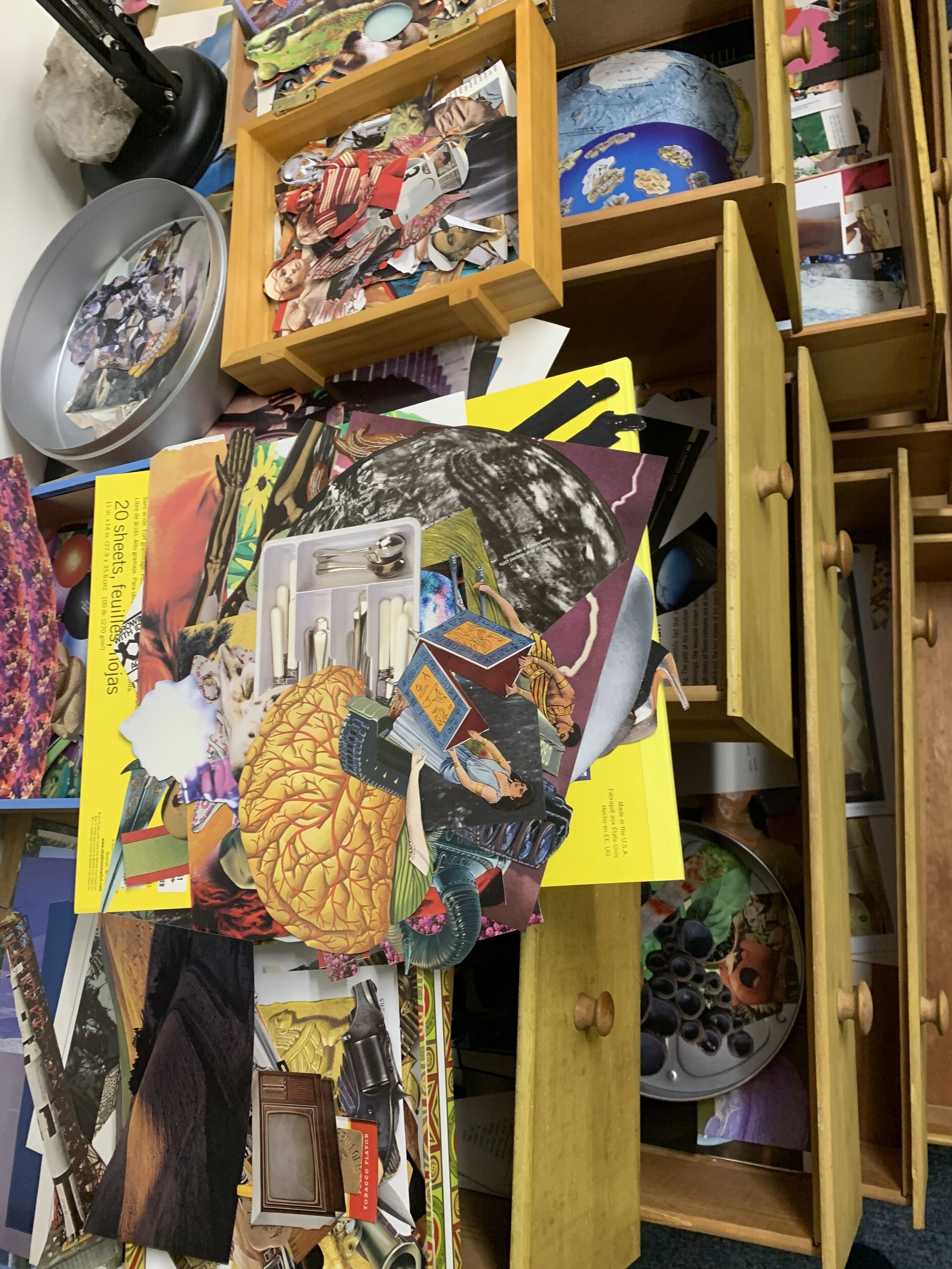 How to Collage- Part 1- Where to Find Cheap Source Material for Collage Art  — The Red Wizard